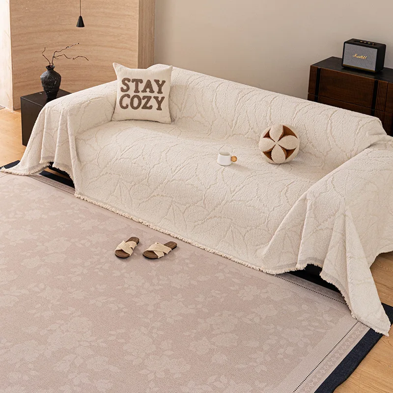 Anti Slip Sofa Towel Fully Wrapped Sofa Cover Sofa Protective Cloth Suitable for Living Room and Bedroom Decoration