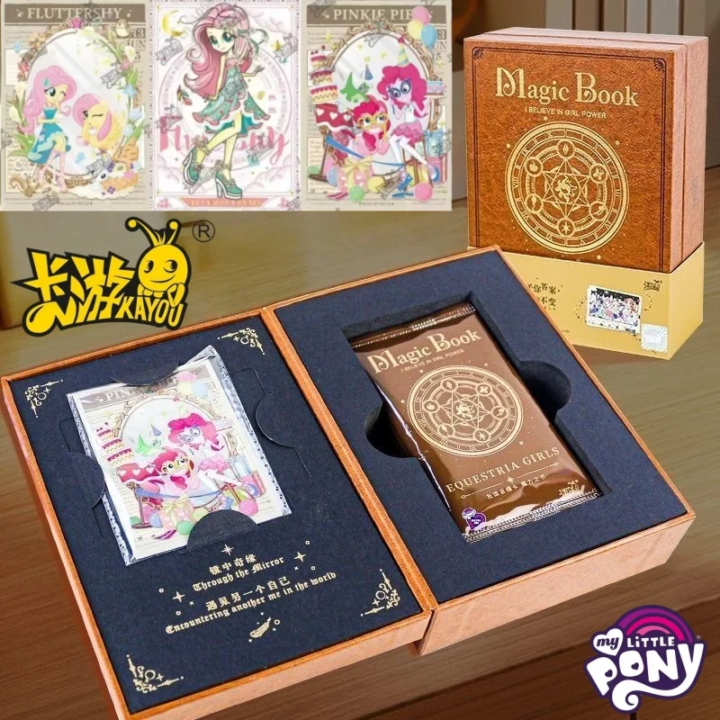 

KAYOU Genuine My Little Pony Card The Book of Magic Cute Funny Party Friendship Eternal Princess Collectible Card Toys Gifts
