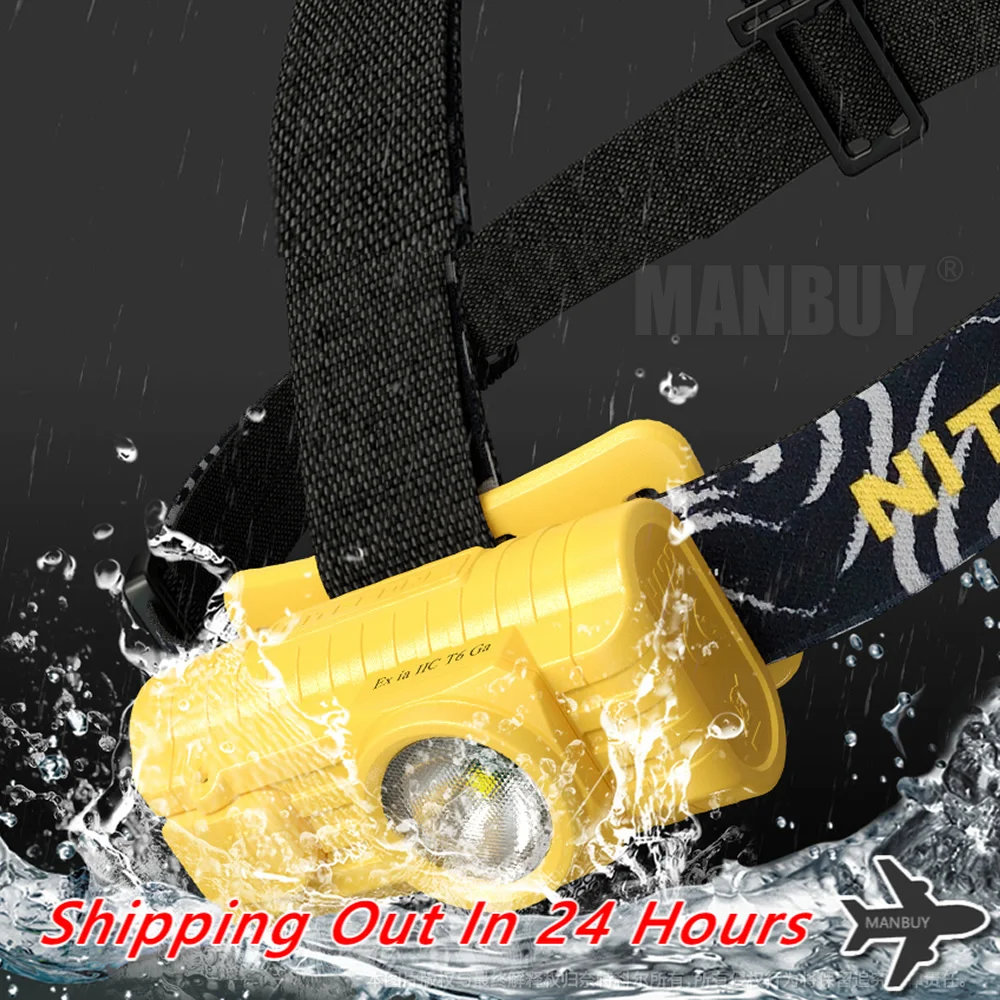 

2024 Nitecore HA23 EX 100 Lumens CREE XP-G LED Headlamp Lightweight Industrial Work Light Intrinsically Safe not include battery