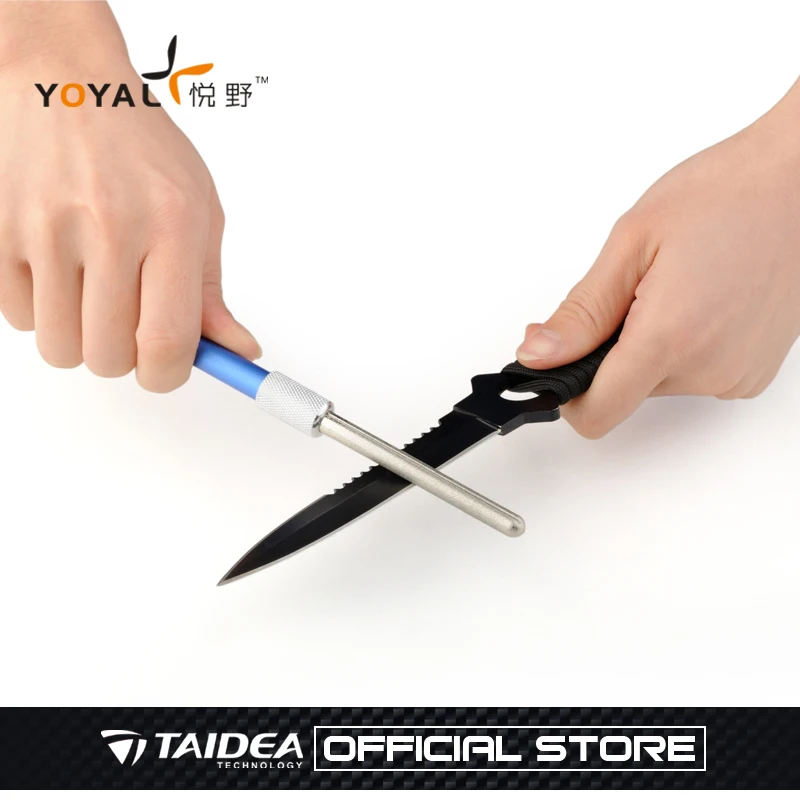 YOYAL Outdoor Knife Sharpener T0906D Professional Mini Knife Sharpener Drill Diamond Knife Sharpening System pesca moedorTAIDEA