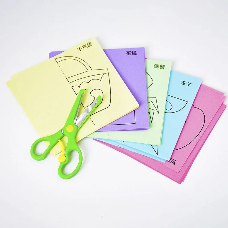 96 قطعة من الرسوم المتحركة للأطفال DIY قطع الورق الملون ألعاب قابلة للطي للأطفال حرفية يدوية على شكل حيوانات ورقية تعلم ألعاب تعليمية #3