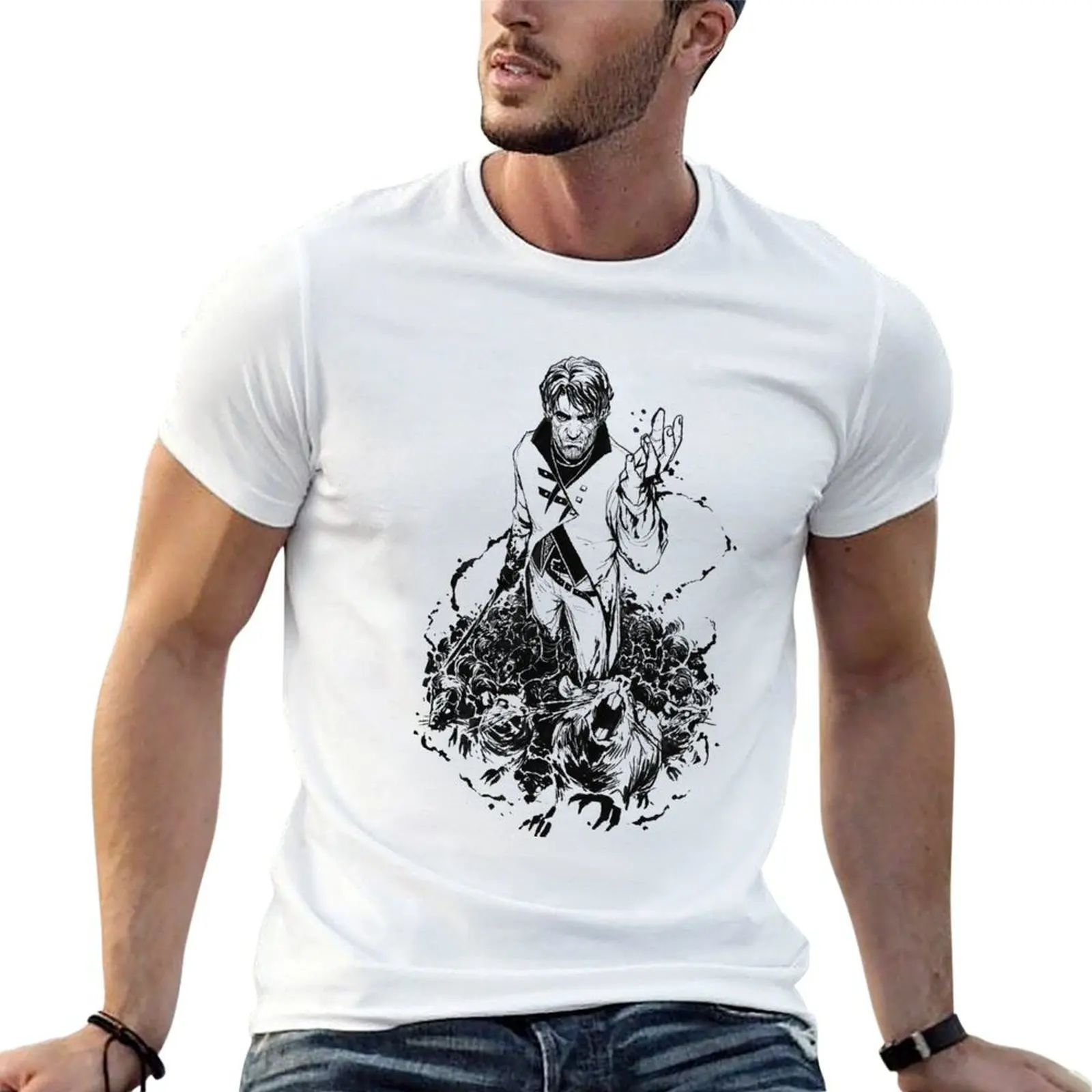 

Devouring Swarm T-Shirt anime tshirt man t shirt cotton funny t shirts dark humor T-shirt
