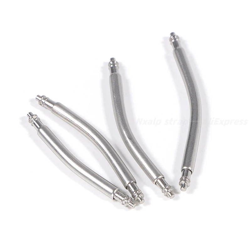 10pcs Curved Spring Bars 1.5 1.8mm Diameter Watchband Link Pin 18mm 20mm 22mm 24mm 316L Stainless Steel Curved Watch Band Links