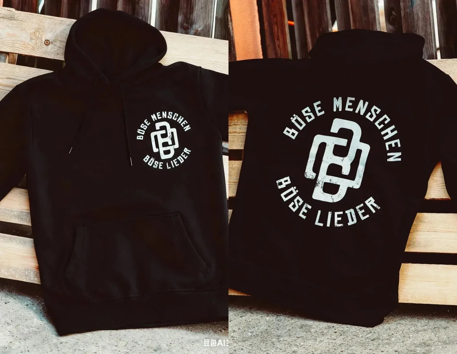 BÖHSE ONKELZ ألمانيا روك بانك باند بلوفرات طباعة هوديس للجنسين الشارع المتضخم Harajuku رياضية 40 سنة الذكرى #2