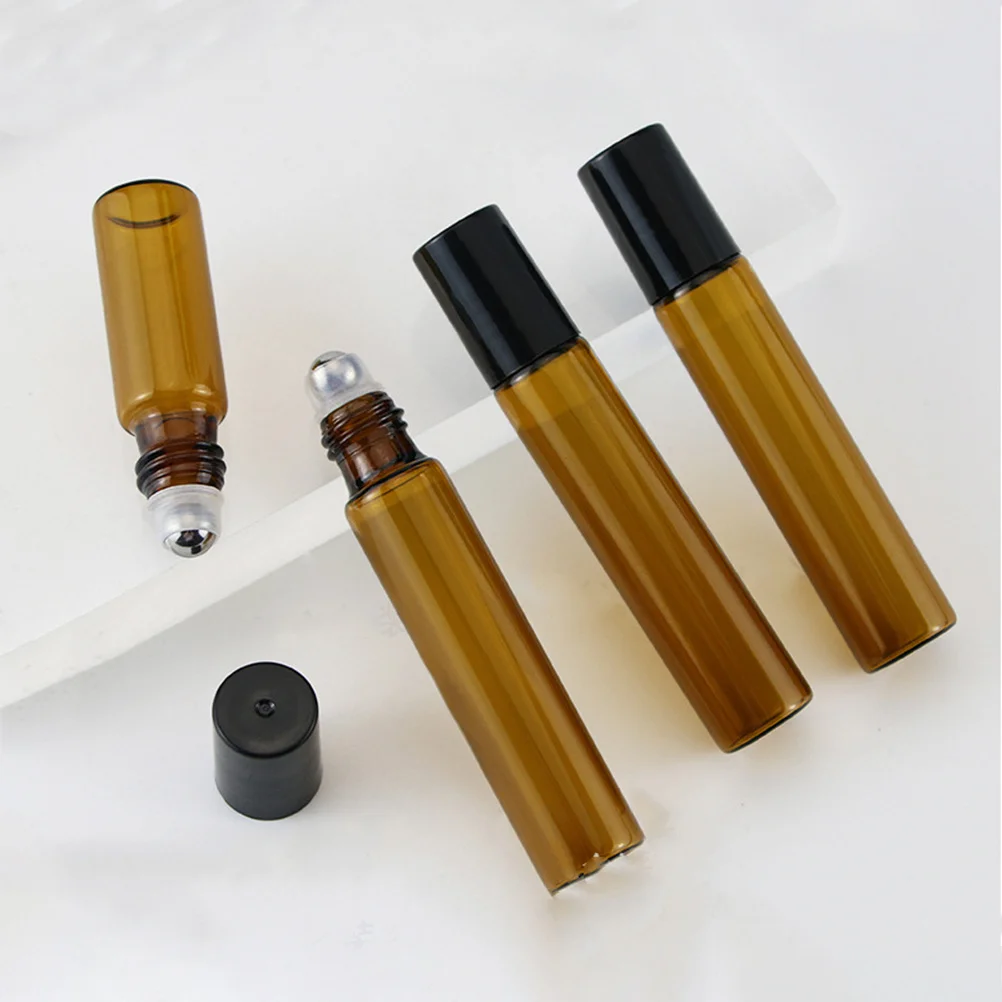 

20 Pcs Roll-on Perfume Bottles Refillable Roller Balls for Essential Oils Glass