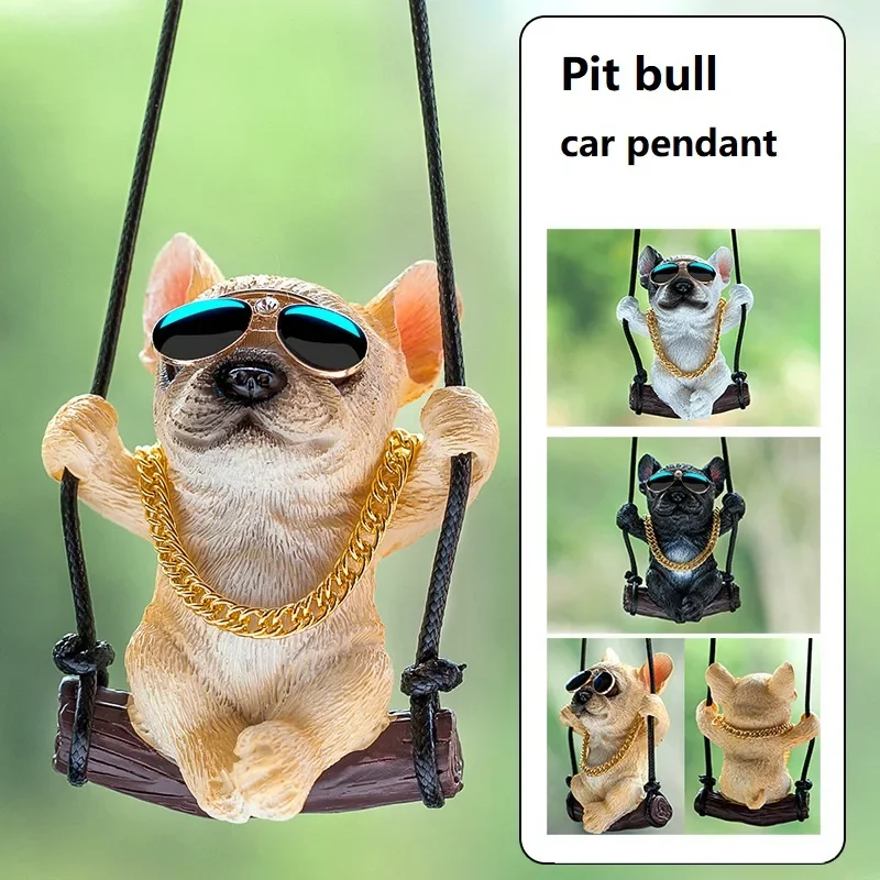 Hot tyrant bulldog car decoration rearview mirror decoration fashionable funny cute home decoration car accessories