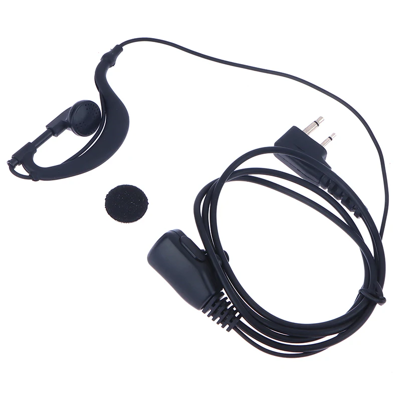 D-Type Earhook fone de ouvido para ICOM, Walkie Talkie Headphone, IC-91A, 91AD, 92AD, P7A, Q7A, V8