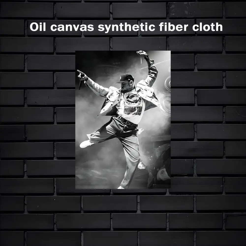 Trend C-Chris Brown Painting Calligraphy Exhibition poster photo oil painting canvas synthetic fiber for living dining room
