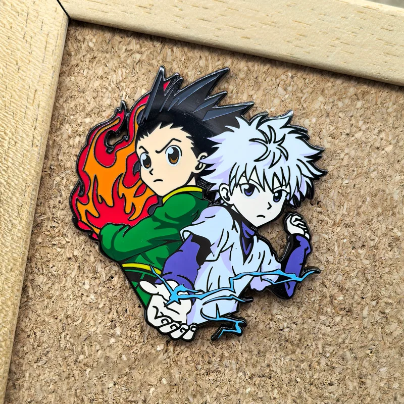 Insignias de Anime HUNTER x HUNTER, broches de GON Killua Zoldyck, alfileres de Manga japonesa para mochila, ropa, solapa, ACG, juguetes de Cosplay, regalos