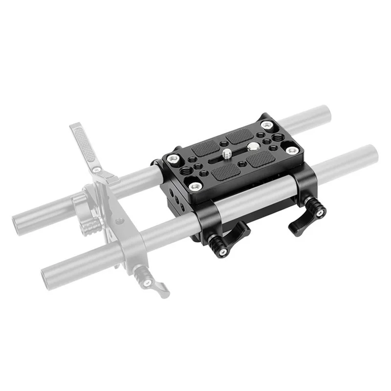 

Dependable-Camera Mounting Plate Tripod Monopod Mounting Base Plate With 15Mm Rod Clamp Railblock For Rod Support / Dslr Rig Cag