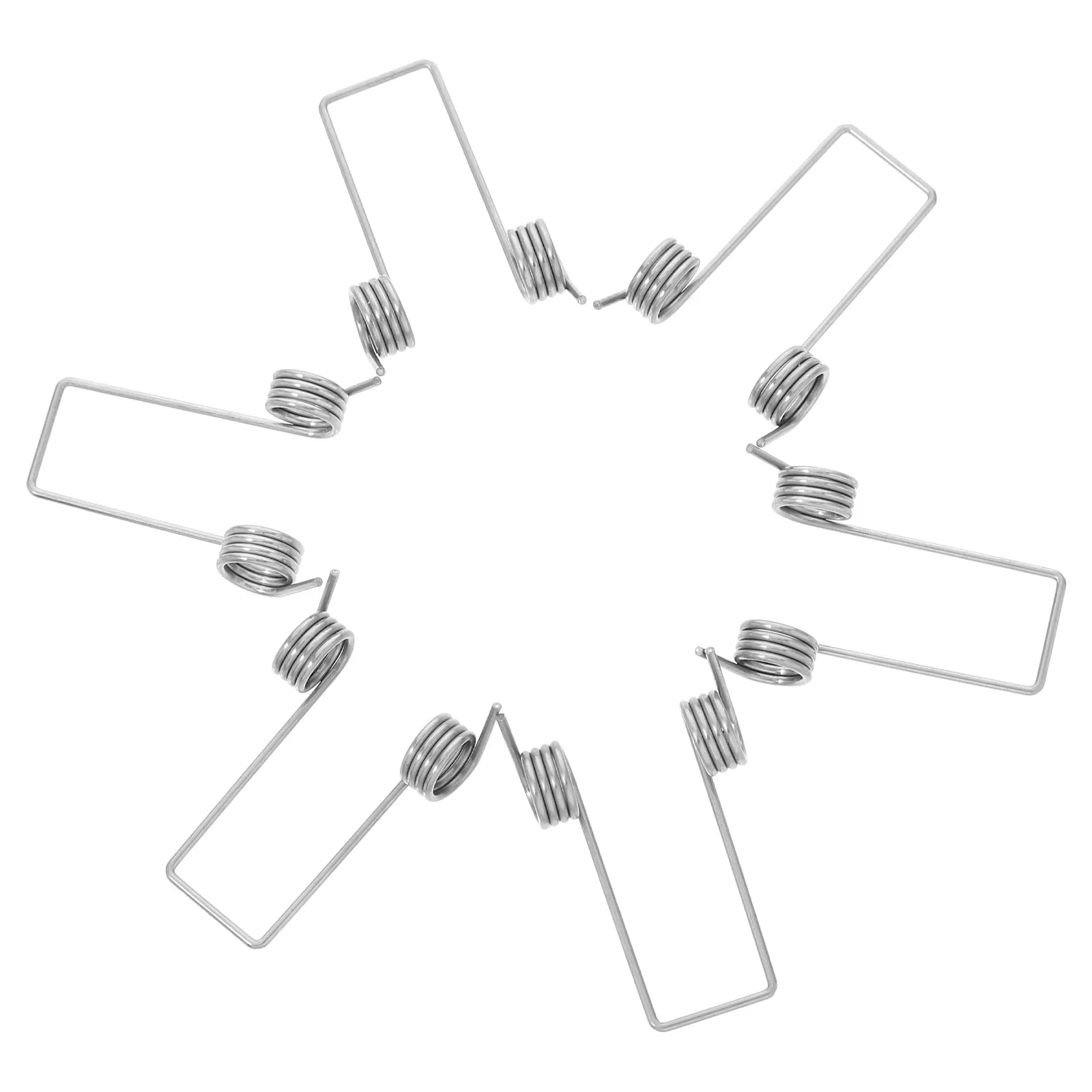 

6 Pcs Press Switch Trash Can Compression Spring Garage Coil Garbage Bin Stainless Steel Kitchen