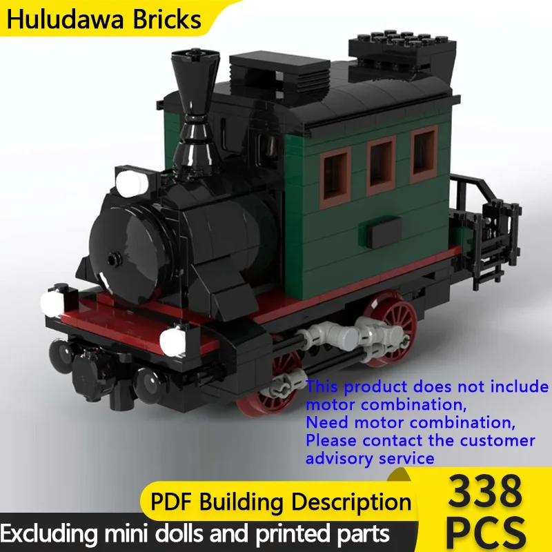 

City Car Model MOC Building Bricks BR-98 Articulated Steam Locomotive Modular Technology Children Holiday Gift Assemble Toy Suit