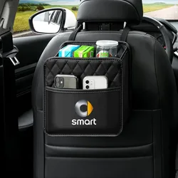 Car Storage Bag Hanging Seat Back Tissue Water Cup Holder For Mercedes Smart Fortwo Forfour 450 451 453 Accessories Storage Bag