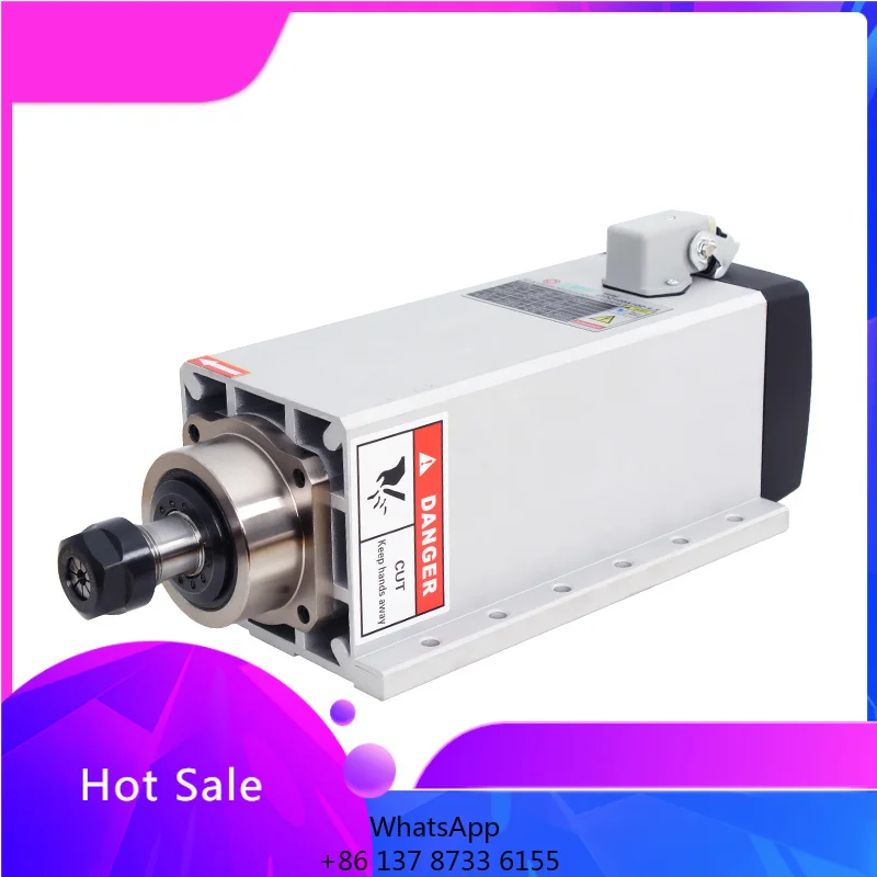 1.5kw 2.2KW 3.5kw GDZ High Performance CNC Machine Air-cooled 220V 380V Spindle Motor With Flange Original Plug