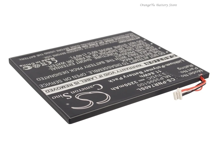

2025 NEW 3.7V 3200mAh E-book, E-reader Battery MLP3595100 for Pandigital Novel Tablet Color, R7T40WWHFI
