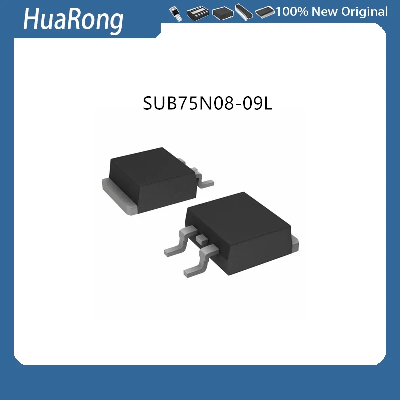 

10Pcs/Lot SUB75N08-09L SUB75N08 TO-263