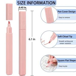 Stabilo Pena Pastel Lucu Pena Alkitab 12 Warna Tidak Berdarah dengan Ujung Lembut Pena Estetika Spidol Alat Tulis Kawaii untuk Siswa 8 alat tulis mini penjualan terbaik - №