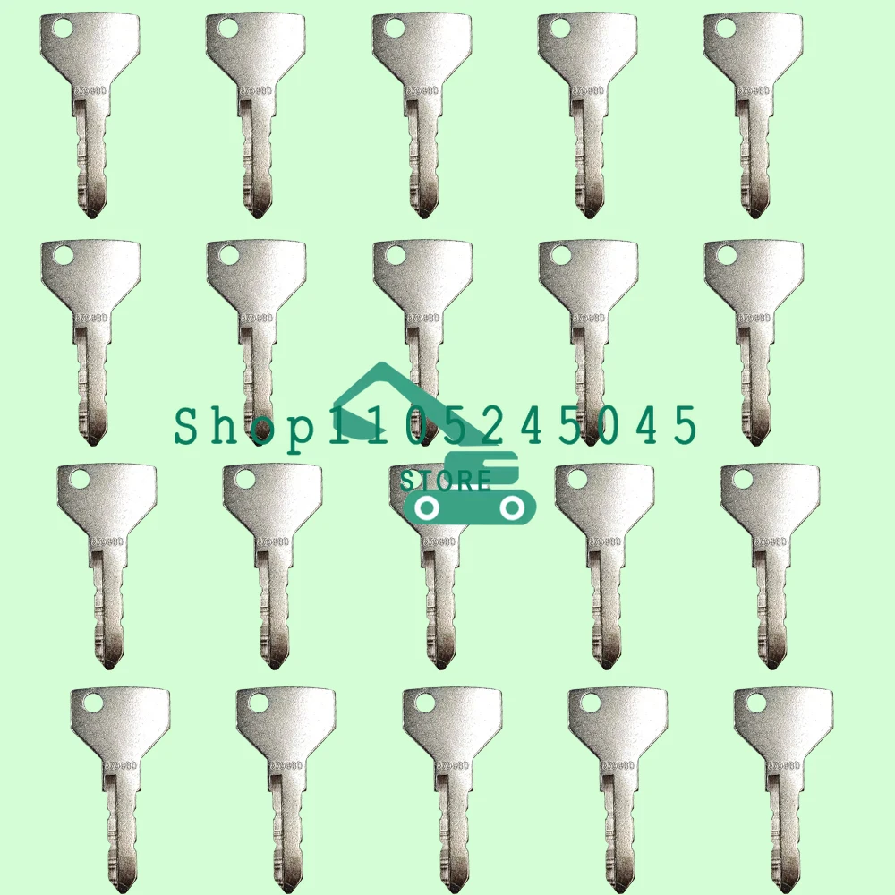 20PCS Ignition Keys  AM879480 ELI80-0283 LVA803606 Compatible with YM Tractor EX450 EX2900 EX3200 SC2400 SC2450 New