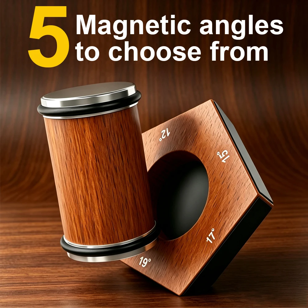 5 Angle Rolling Knife Sharpener 12/15/17/19/22° Knives Sharpeners Magnet Base Wooden Accessory Diamond Grit 400-1000# Kitchen