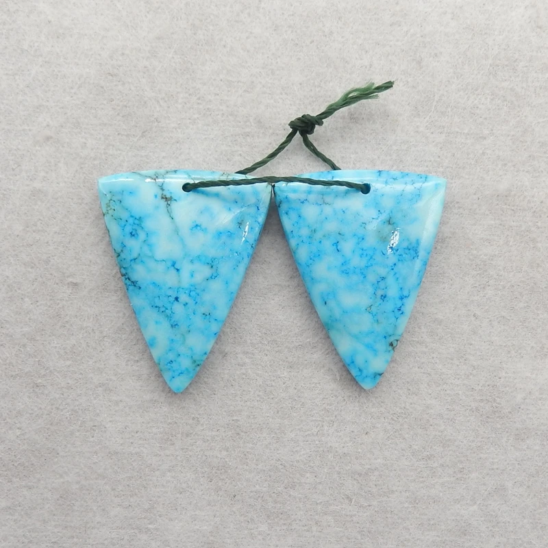 

Серьги ручной работы из говлита B & F для изготовления ювелирных изделий, 27x22x5 мм, 7,9 г, каменные бусины для рукоделия