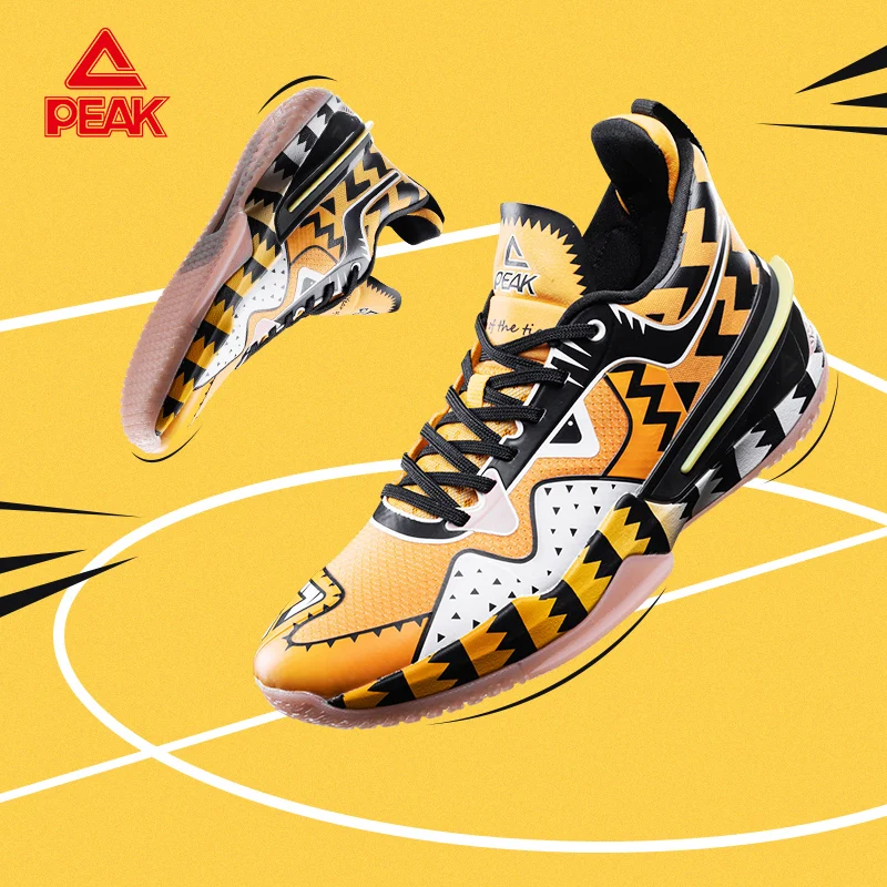 

Баскетбольные кроссовки PEAK Flash 3 для мужчин, мужские кроссовки для игры в помещении с амортизацией и стабильностью, мужские баскетбольные кроссовки ET21093A