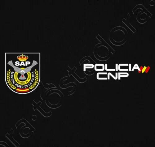 Camiseta SAP Insignias Policia Nacional Es Español، 100% Algodón، De Alta Calidad، قمة غير رسمية