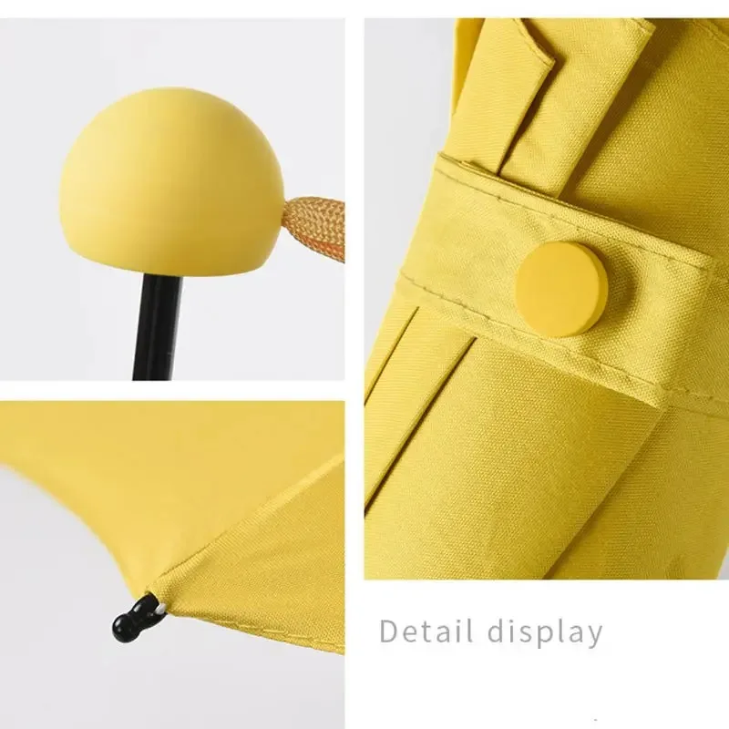 Hot Sale Mini Foldable umbrella UV protection Mini Sun Umbrella dual use portable box to store sunshade umbrella Mini umbrella