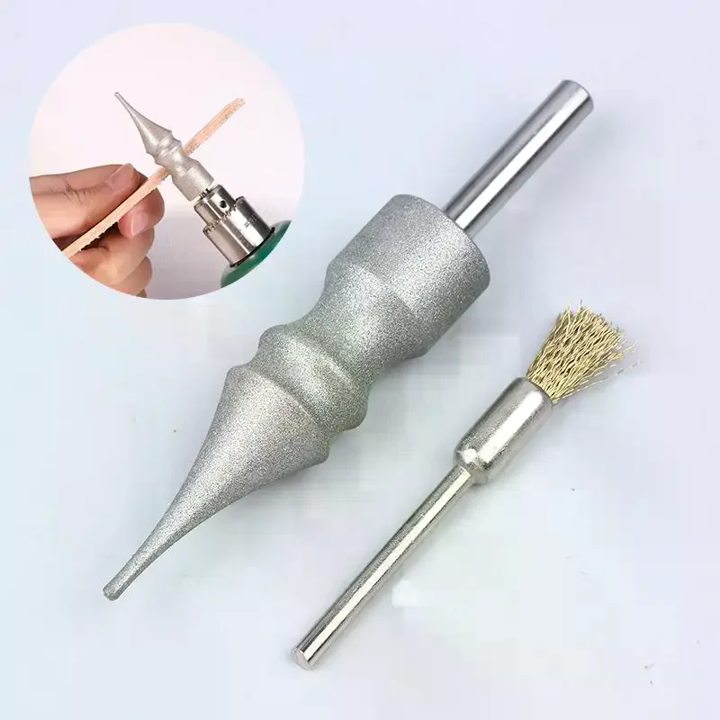 Leather Burnishing Tools, Metal Stainless Steel Sandblasting Polished Rods For Cowhide Edge Burnisher For Leathercraft Polishin