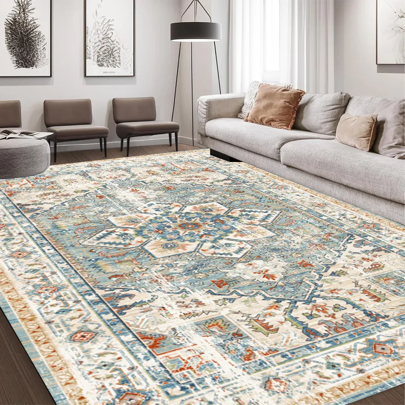 Area rugs Living Room Carpet rug Boho Washable Foldable Non Slip Durable Easy Clean Mat