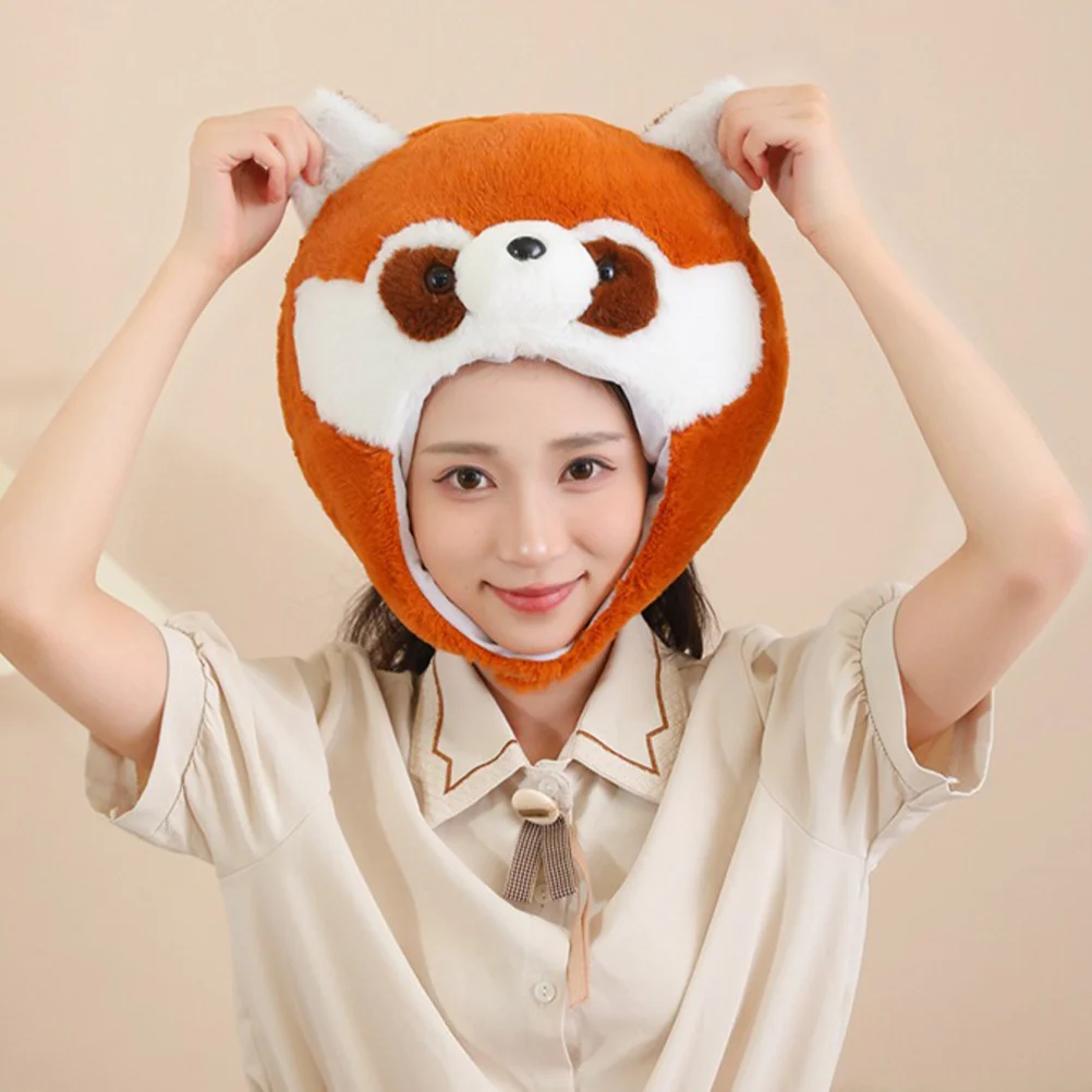 

1pc Cartoon Headgear Hat Raccoon Animal Party Costume Cosplay Carnival Photo Prop For Festival Birthday Adult Selfie Wear Soft