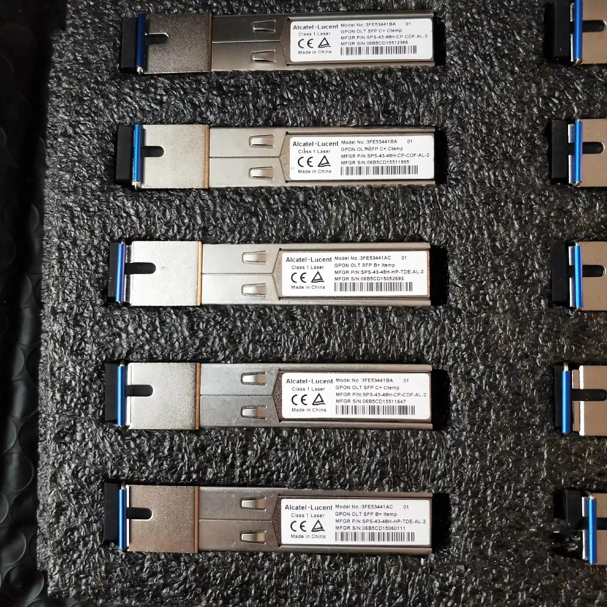 Módulo óptico Alcatel-lucent SFP C+ 3FE53441BA GPON OLT SFP C+ Módulo de fibra