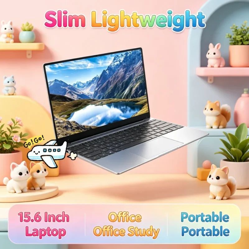 

Intel 6500Y Lightweight 15.6 Portable Laptop 32GB RAM 2TB SSD 5000mAh Windows 11 Backlit Keyboard Business