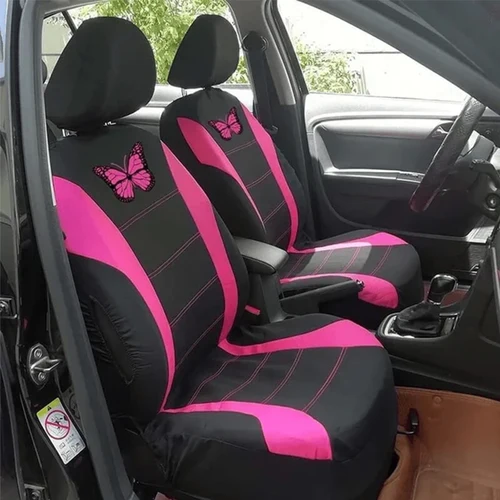 Imagen 2 del producto Fundas de asiento de coche de mariposa, funda Universal para asiento de coche, protección para asiento de coche, fundas protectoras para asiento SUV, accesorios interiores de coche para mujer