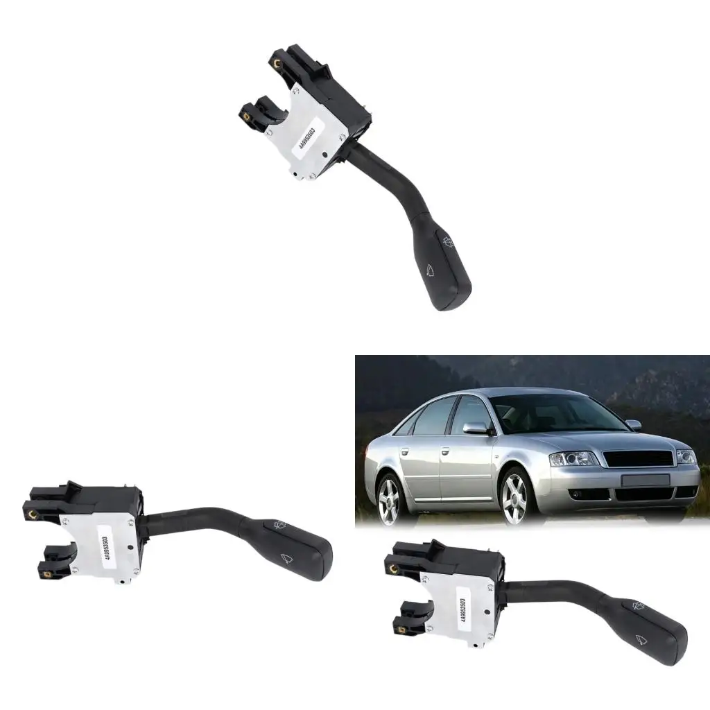 Windshield Wiper Washer Control Lever Assembly with 4A9953503 Reference Number, Lever Unit with Mounting Plate Layout for
