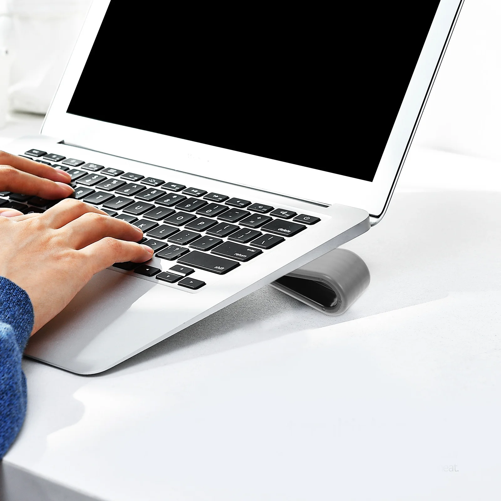 

2 шт. силиконовые подставки для ноутбуков, устойчивые наклонные подставки-клинья для ноутбуков, держатели для ноутбуков с функцией рассеивания тепла