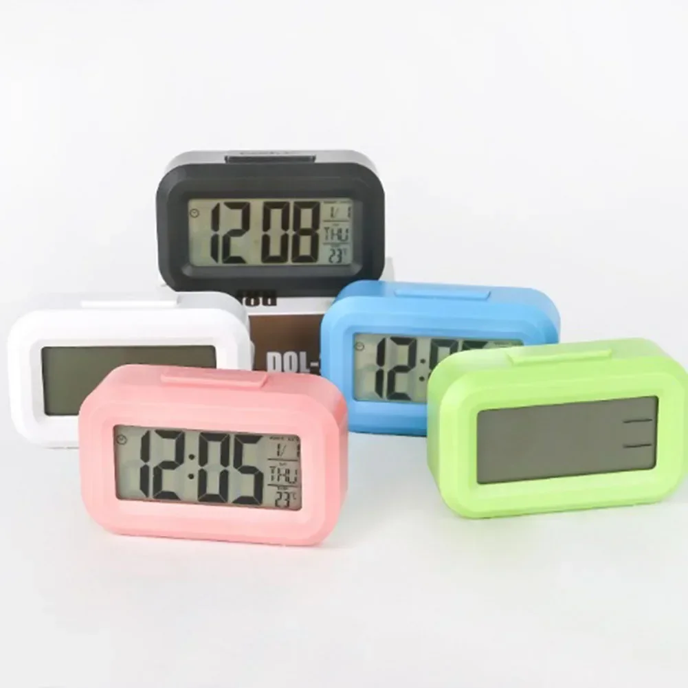 LED Digital Alarm Clock Electronic Screen Desktop Home Office Backlight Snooze Electronic Table Clocks Desktop Clock