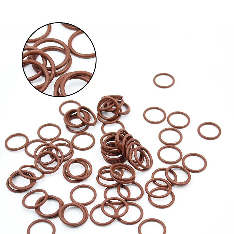 5 sztuk/partia gumy fluorowej pierścień brązowy FKM Oring Seal OD8/9/10/11/12/13/14/15/16/17/18/19/20*2.5mm o-ring uszczelka uszczelki oleju