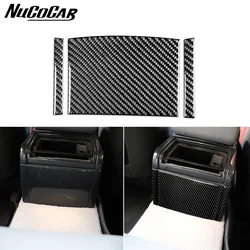 For BMW E46 1998-2005 Carbon Fiber Rear central control Panel Trim Cover Car Interior Accessories Decorative Stickers