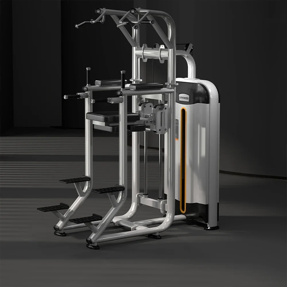 Multi Functional Steel Fitness Machine for Indoor Strength Aerobic Training Commercial Power Assisted Single Parallel Bar