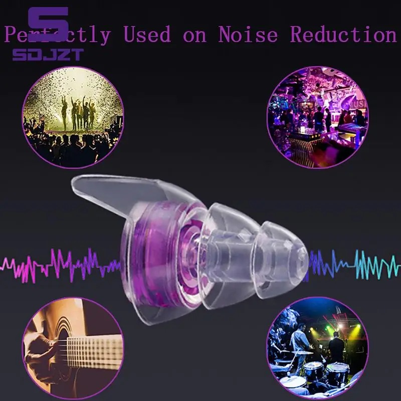 1 Pair Soft Silicone Noise Cancelling Ear Plugs For Sleeping Concert Hearsafe Earplugs