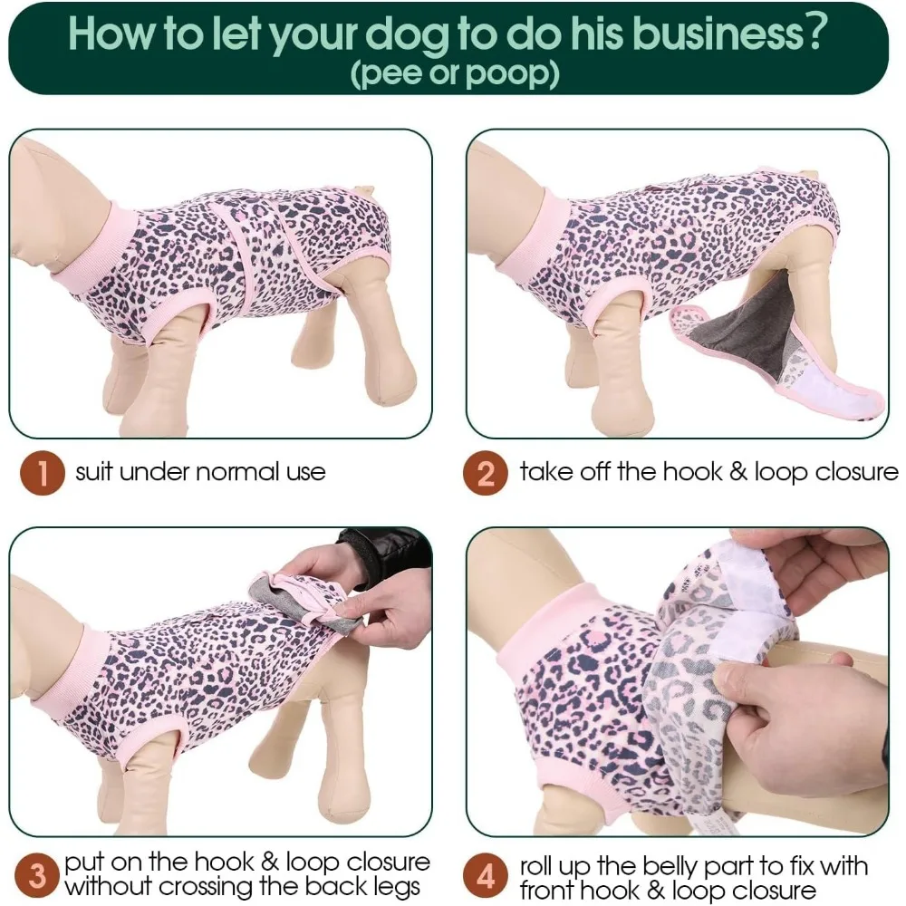 بدلة جراحة الكلاب من Kuoser، بدلة مريحة لاستعادة الكلاب، قطعة واحدة للكلاب للجراحة، ملابس واقية بعد التشغيل، طوق إلكتروني ناعم Alte