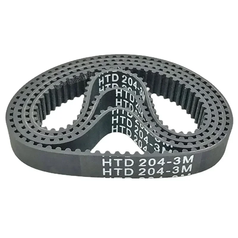 8pcs/lot Customized Rubber Timing Belt HTD201-3M/204/207/210/213/216/219 Transmission/Pitch 3/Tooth 203-3m 8-30mm Width