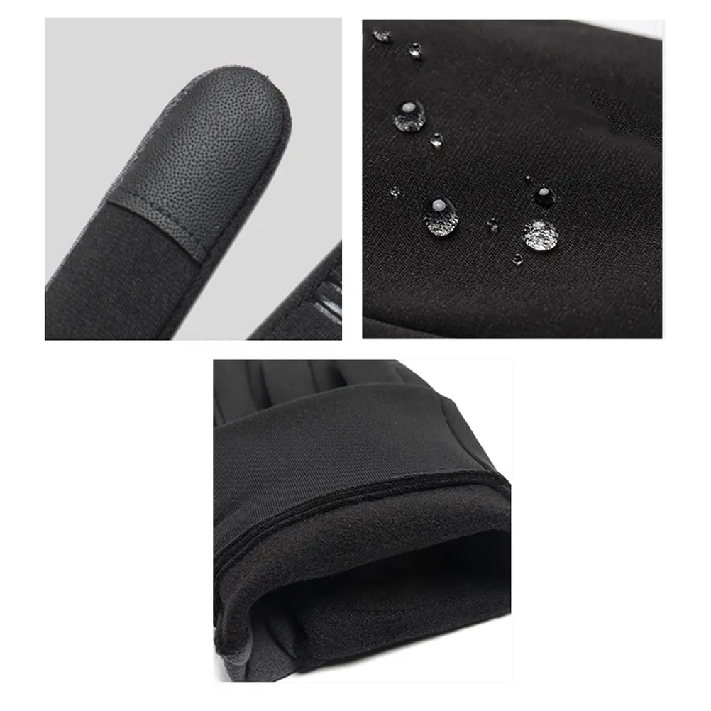 

1Pair Premium Windproof Waterproof Touch Screen Non-Slip All-Finger Riding Gloves for Mountain Bike Road Cycling Outdoor