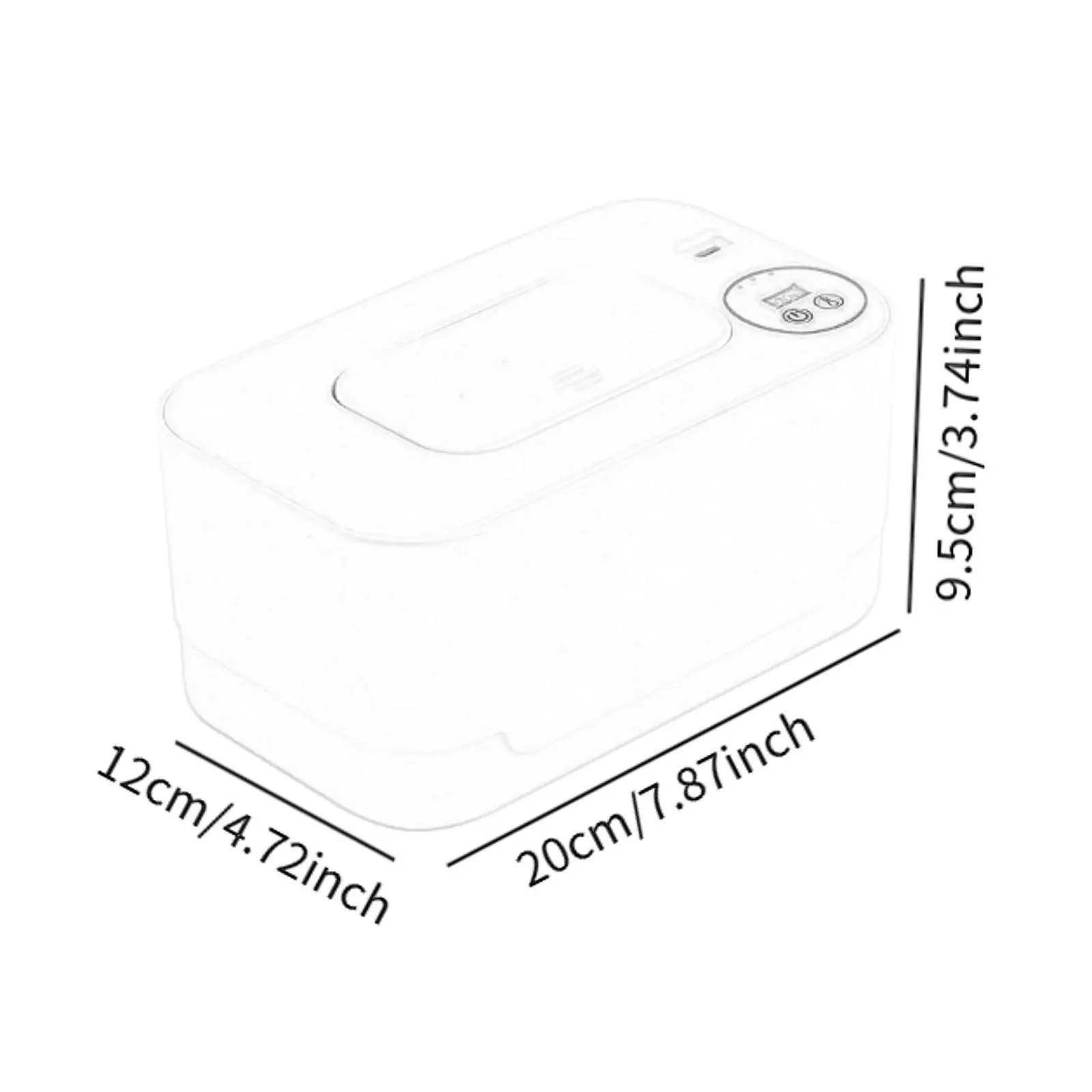 Caja dispensadora de toallitas, pantalla LED, calentador de pañuelos de viaje para el hogar, tejido húmedo para coche