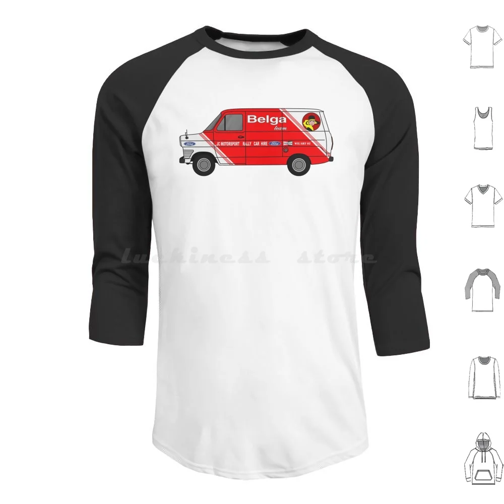 Transit Mk1 Belga sudaderas con capucha de manga larga Wilart02 Belga Transit Mk1 Garage Cars