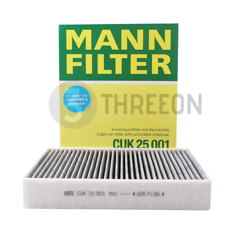 MANN FILTER CU25001/CUK25001/FP25001 Cabin Filter For BMW Series 1(F20) 2(F22 F23 F87) 3(F30 F31 F80) 4(F32) 64119237554