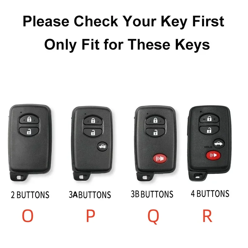 Zinc Alloy Leather Car Remote Key Case Cover for Toyota Prius 30 Alpha Aqua Land Cruiser Auris for Lexus LC 200 2012 2013 2014