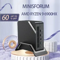 MINISFORUM UM690S Mini PC AMD Ryzen 9 6900HX Mini Computer Windows 11 DDR5 32GB 512GB SSD Bluetooth WIFI6E 8K Gaming Mini PC