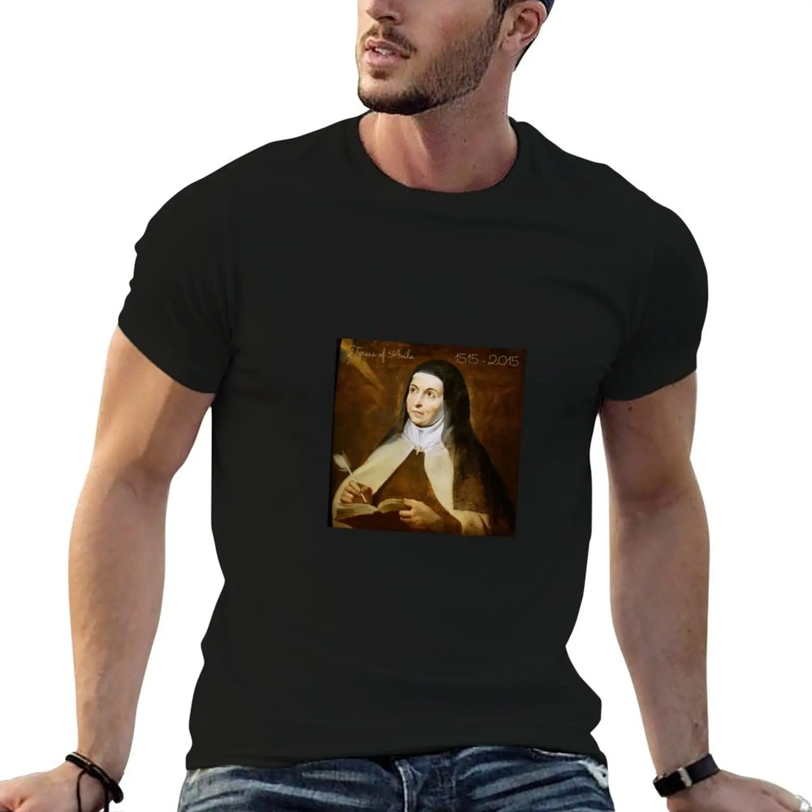 Teresa of Avila 1515-2015 by Rubens T-Shirt Street Fashion Casual Tee Shirt