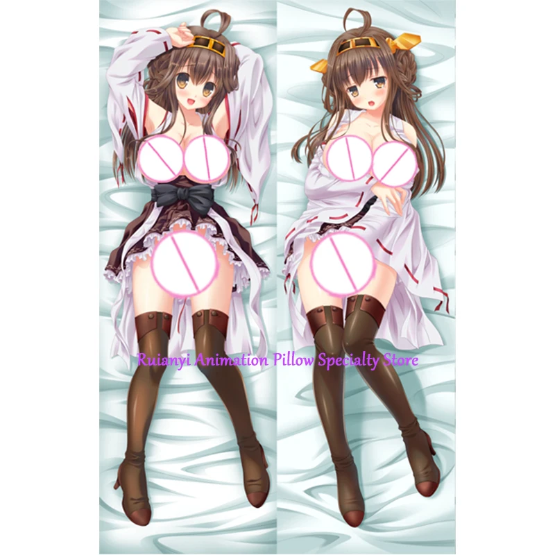 

Подушка Dakimakura Аниме Kongou с двусторонним принтом в натуральную величину, наволочка для игр, постельное белье, подарки